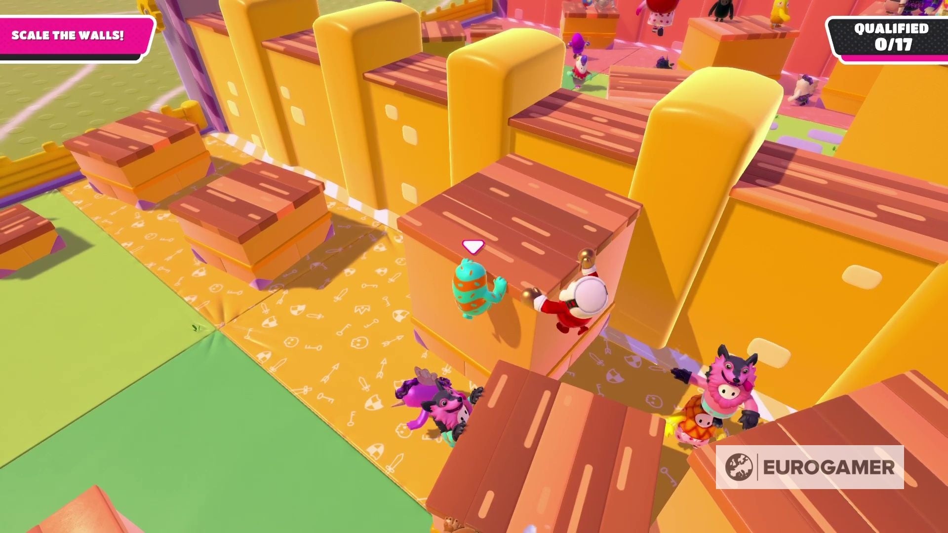 Fall Guys How to climb and grab walls, boxes and blocks explained